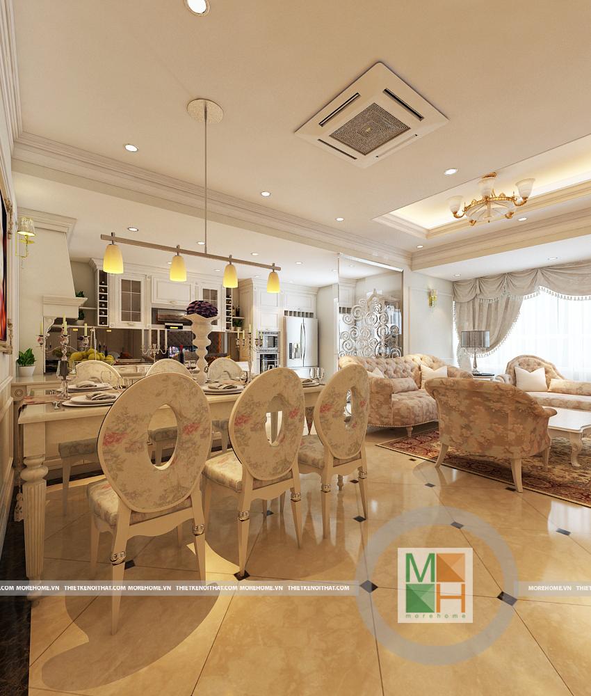 Thiết kế kiến trúc Tân cổ điển cho căn hộ nhỏ